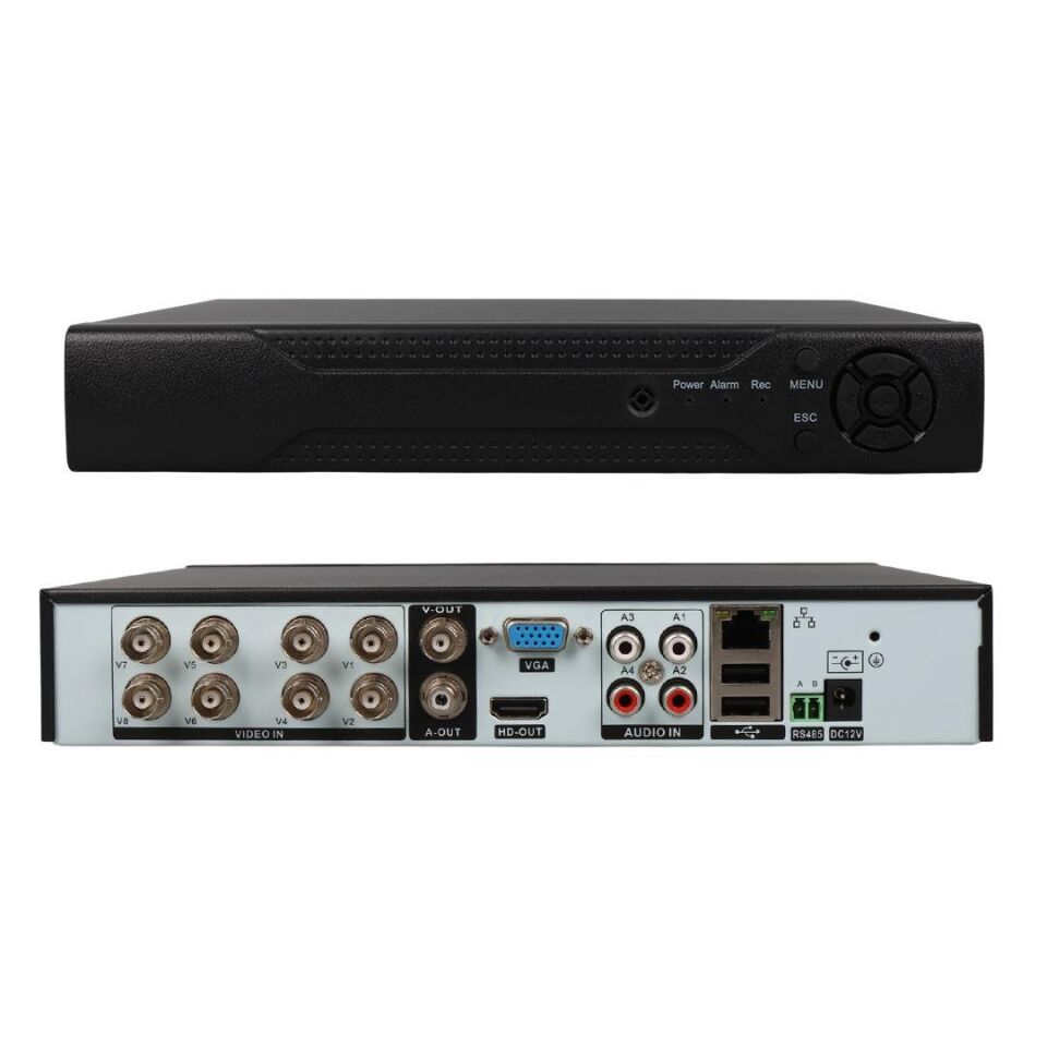 Ayt Powermaster Ahd Analog Tvı Cvı 1080N 8 Kanal Dvr Xvr Kamera Kayıt Cihazı Ses Destekli 8 Li