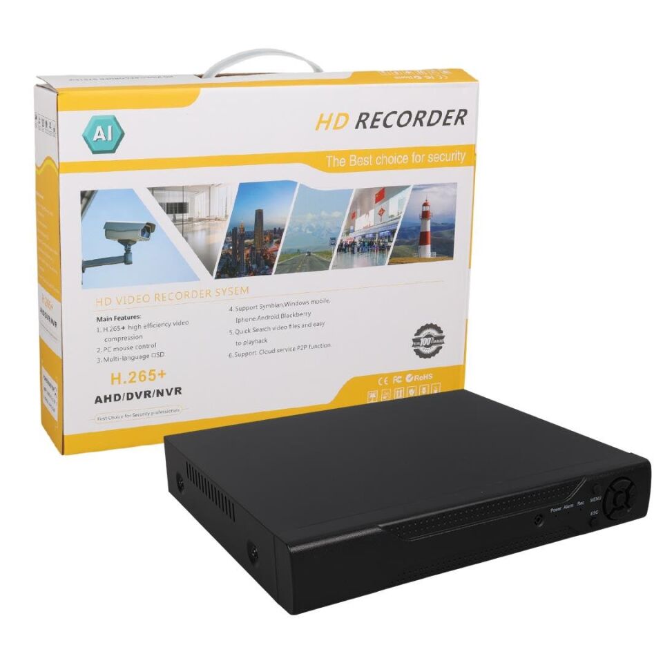 Ayt Powermaster Ahd Analog Tvı Cvı 1080N 8 Kanal Dvr Xvr Kamera Kayıt Cihazı Ses Destekli 8 Li