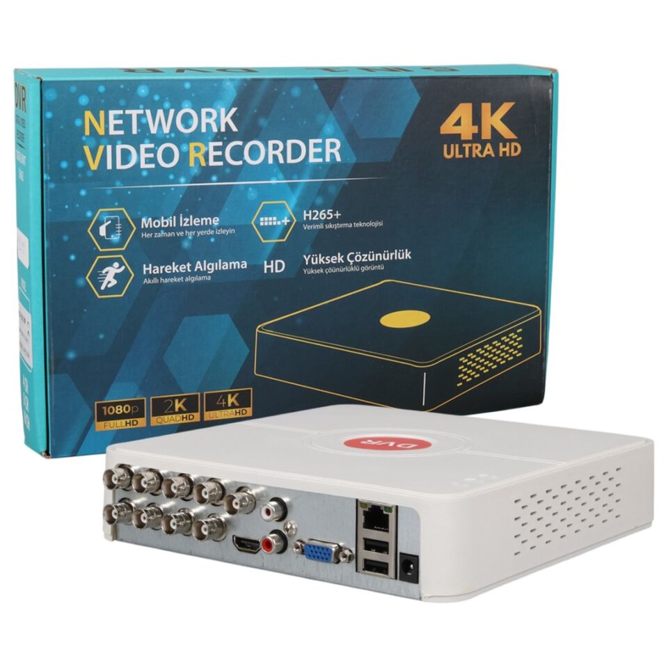 Ayt Powermaster Ahd Analog Tvı Cvı 1080N 8 Kanal Dvr Xvr Kamera Kayıt Cihazı Ses Destekli 8 Li