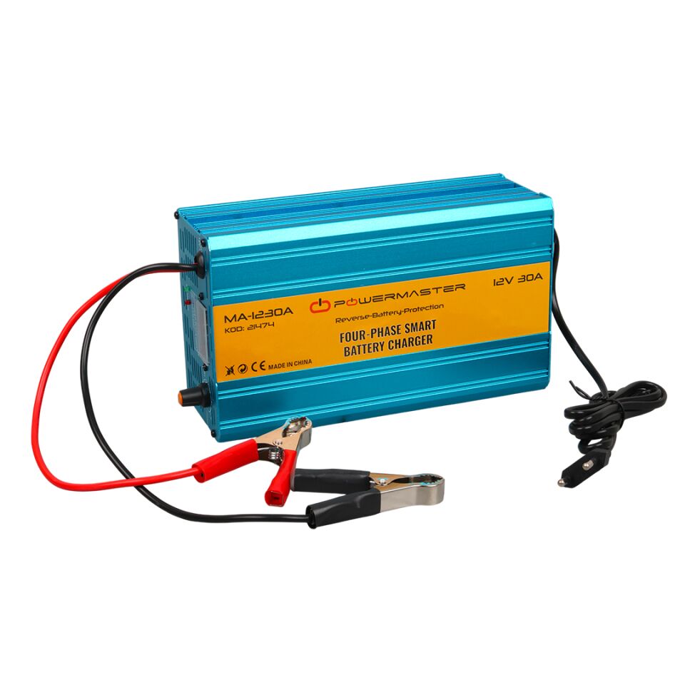 Powermaster MA-1230A 12 Volt 30 Amper Akıllı Akü Şarj Cihazı Oto Araç Motosiklet Akü Şarj Aleti