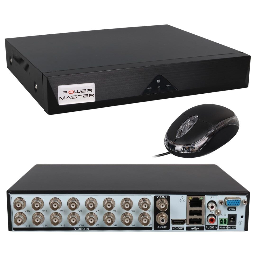 Ayt Powermaster 16 Kanal 1080N Ahd Kamera Dvr Kayıt Cihazı 16 Lı 2 Mp Destekli Cvı Xvr Tvı Türkçe Menü Mobil Erişim