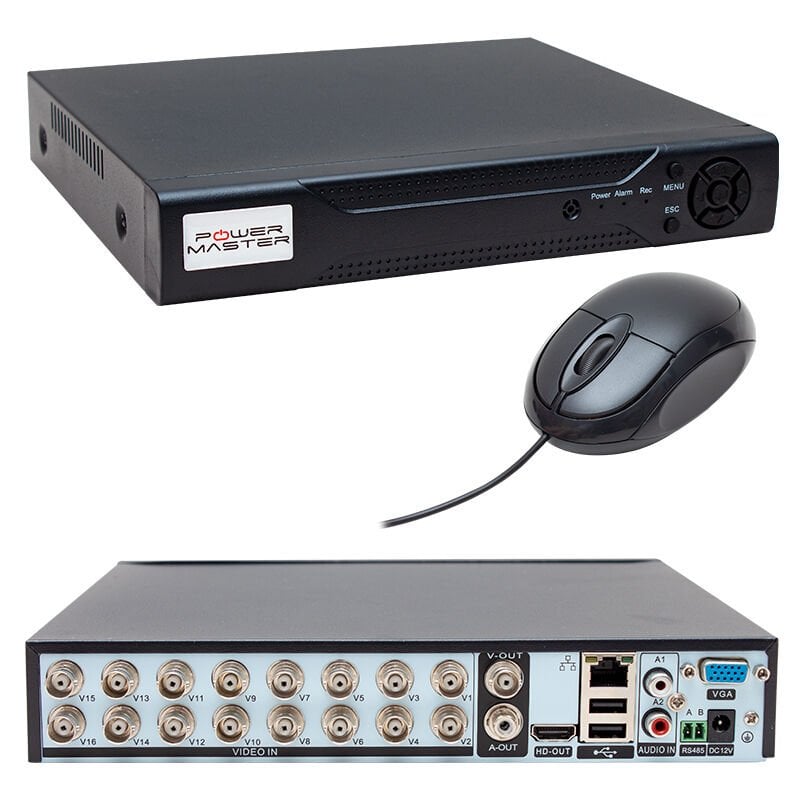 Ayt Powermaster 16 Kanal 1080N Ahd Kamera Dvr Kayıt Cihazı 16 Lı 2 Mp Destekli Cvı Xvr Tvı Türkçe Menü Mobil Erişim