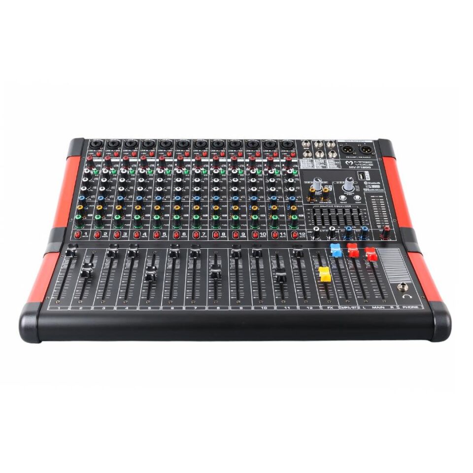 Magicvoice MV-P1200 12 Kanal Usb Bluetooth Destekli Anfi Deck Mixer Stüdyo Tipi Amfi