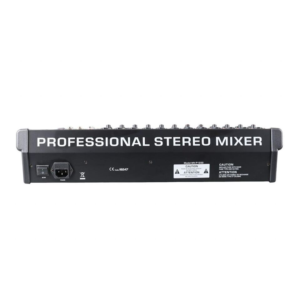 Magicvoice MV-P1200 12 Kanal Usb Bluetooth Destekli Anfi Deck Mixer Stüdyo Tipi Amfi