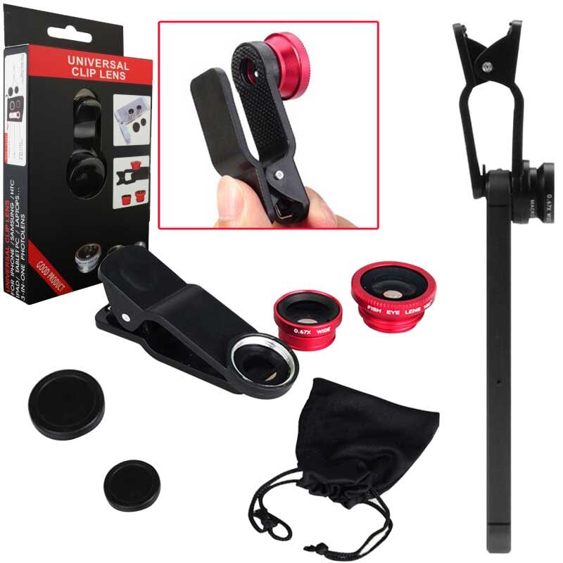 Ayt Powermaster Universal Telefon Lens Kiti 2 Lensli Cep Telefonu Kamera Lens