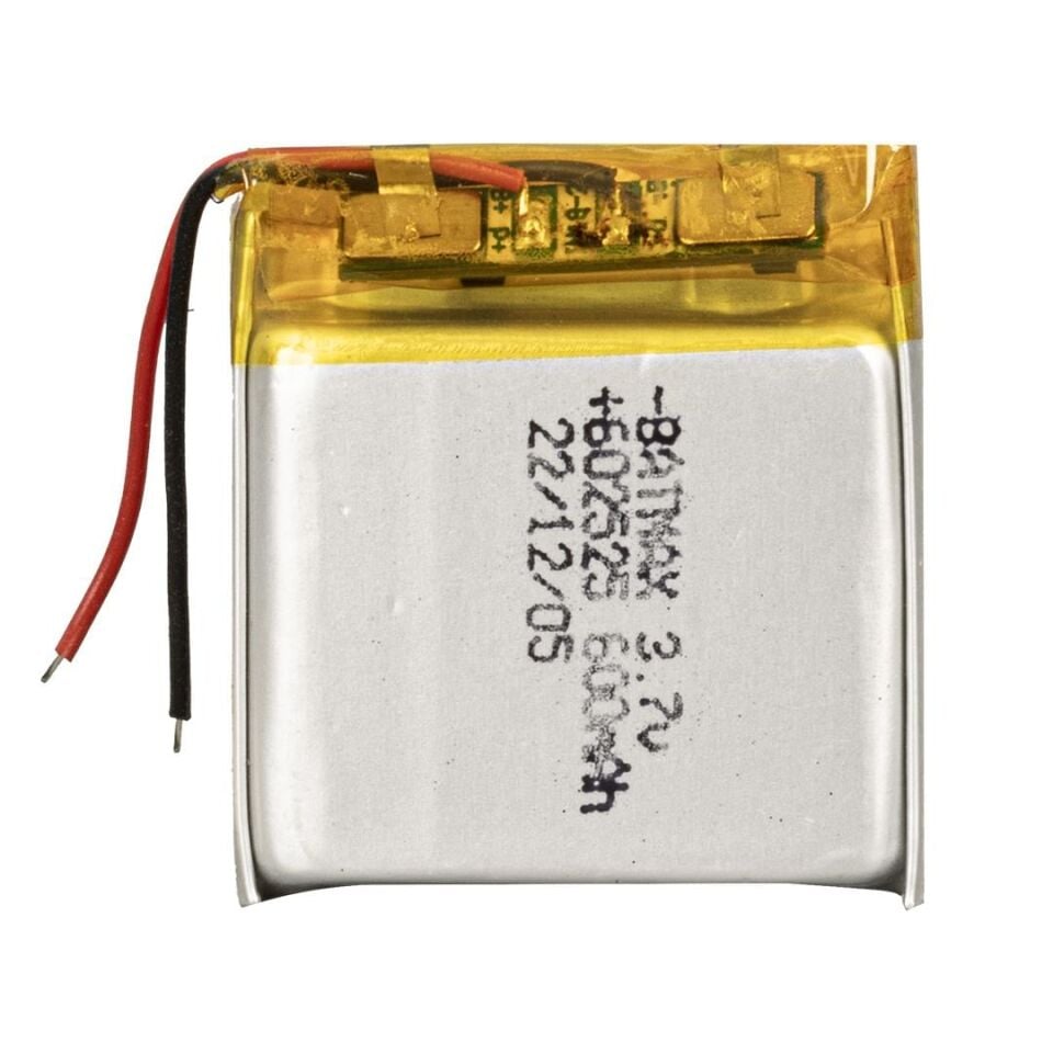 Powermaster 60x25x25 mm 3.7 Volt 600 Mah Lityum Polimer Pil Şarjlı Pil