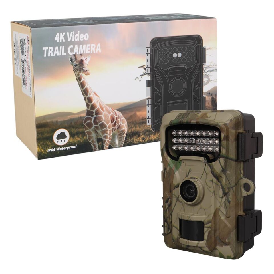 Powermaster RF06 20 MP 24 Led PIR Sensörlü 2.0” Renkli Lcd Ekran 128GB SD Kart Destekli Mini Fotokapan Kamuflaj Kamera