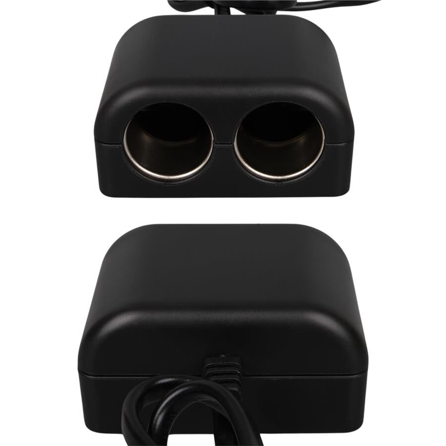 Ayt Olesson 1641 12-24V Çiftli Usbli 120W 80Cm Kablolu Dijital Ekranlı Araç Oto Tır Çakmak Çoklayıcı Çakmaklık Çoğaltıcı