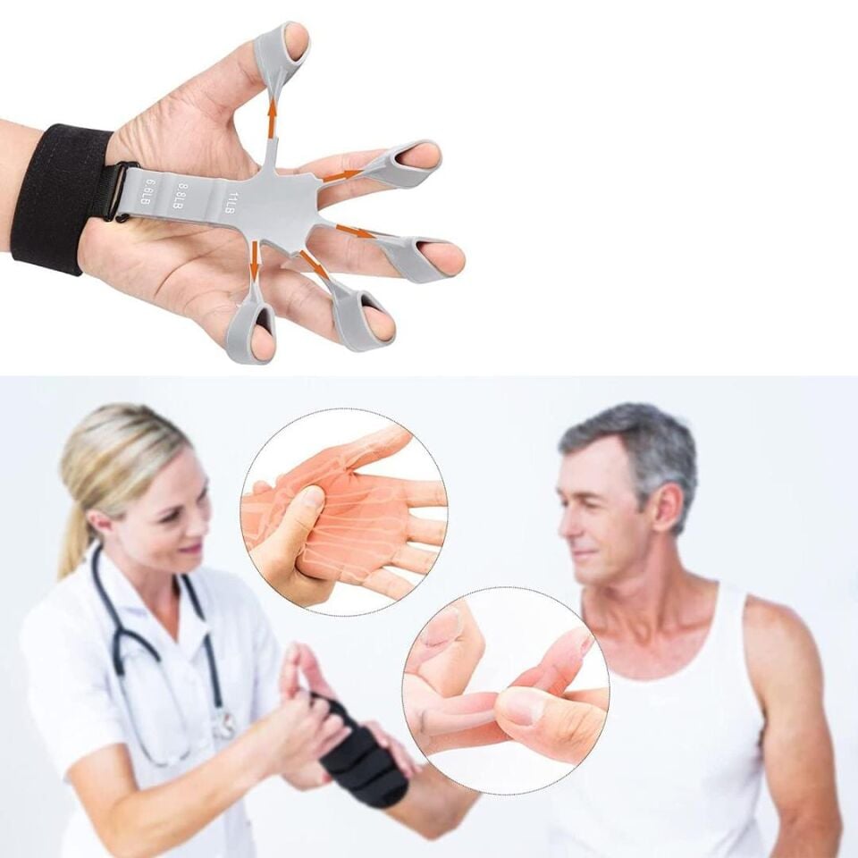 Sunup Parmak Egzersiz Aleti Direnç Bandı Bilek Ve Parmak Güçlendirici Fizik Teda vi Aleti Direnç Yayı