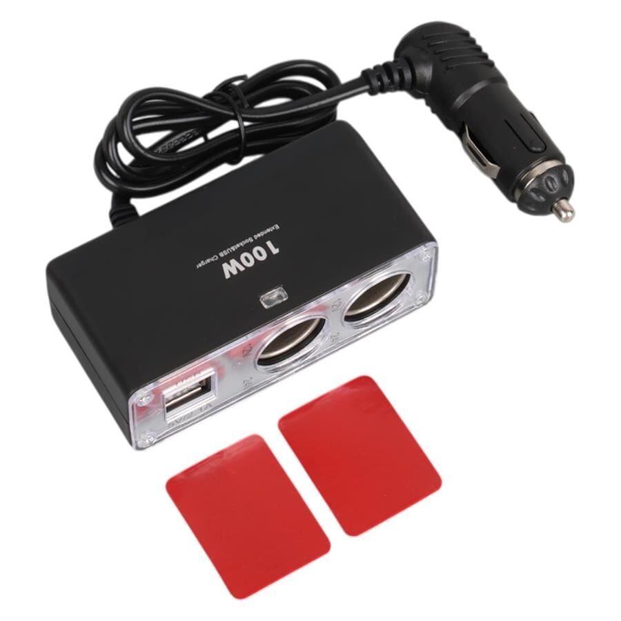 Ayt Olesson 1647 12-24V 3 Lü Çift Usb li 100W 70 Cm Kablolu Araç Oto Tır Çakmak Çoklayıcı Çakmaklık Çoğaltıcı