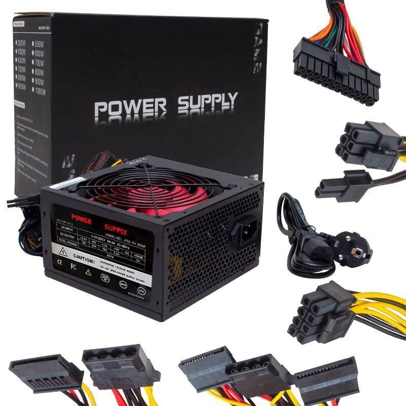 Powermaster 250 Watt 12 Cm Fanlı PC Power Supply 20+4 Pin Bilgisayar Güç Kaynağı