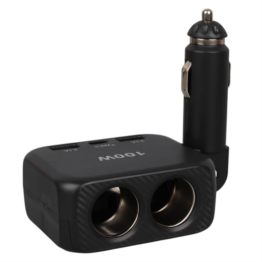 Ayt Olesson 1655 12-24V Çiftli Type-C Çift Usbli 100W Araç Oto Tır Çakmak Çoklayıcı Çakmaklık Çoğaltıcı