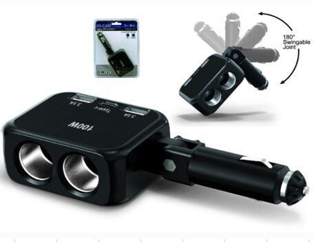 Ayt Olesson 1655 12-24V Çiftli Type-C Çift Usbli 100W Araç Oto Tır Çakmak Çoklayıcı Çakmaklık Çoğaltıcı