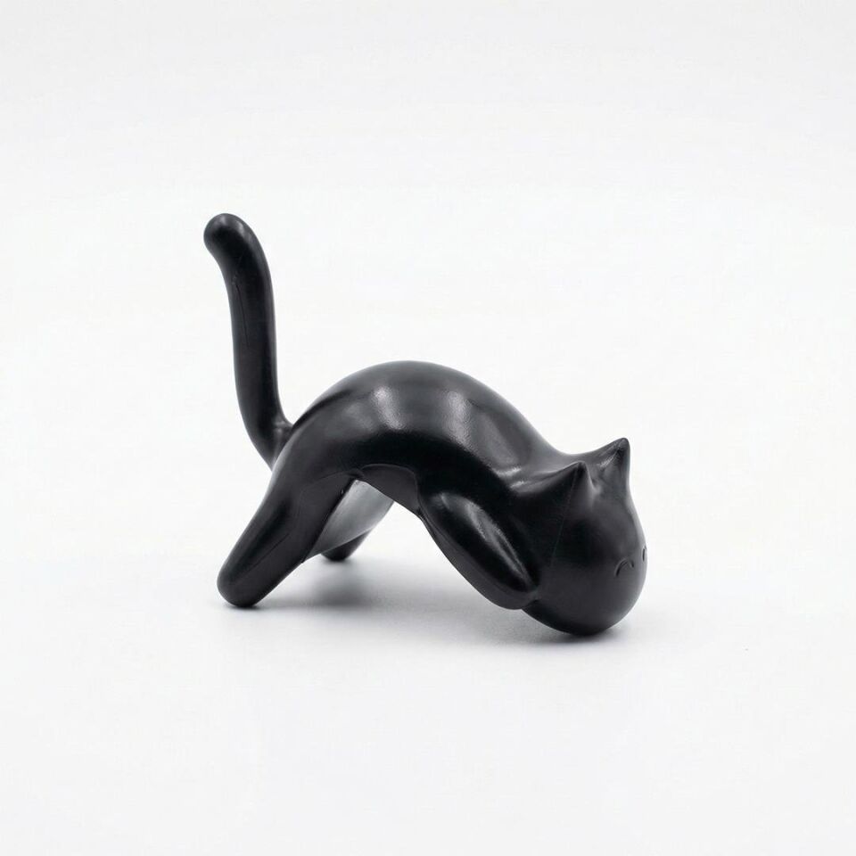 Sunup SN-29184 Kedi Figürlü Yapışkanlı Köşe Askılık