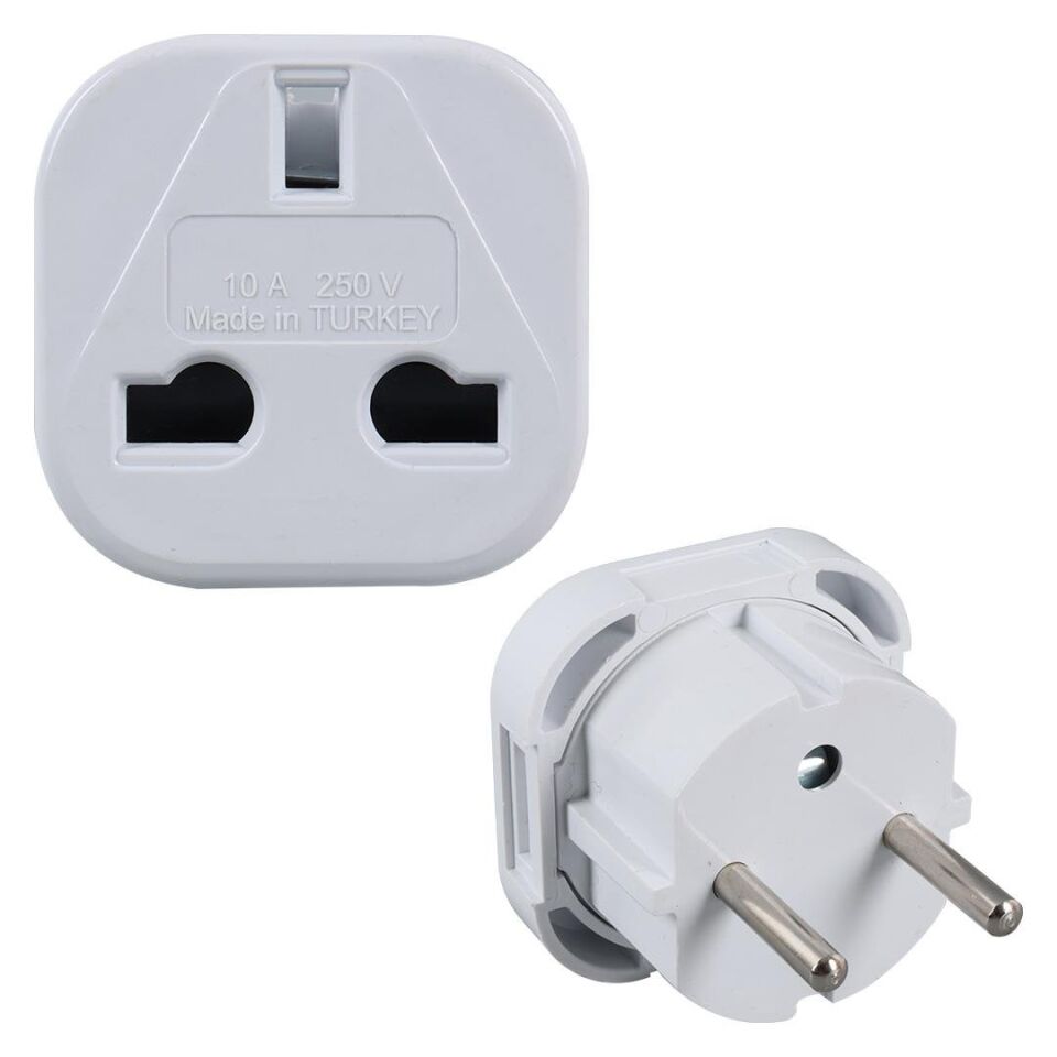 Ayt İngiliz Fiş Adaptör Standart Eu Türkiye Prize Çevirici Dönüştürücü