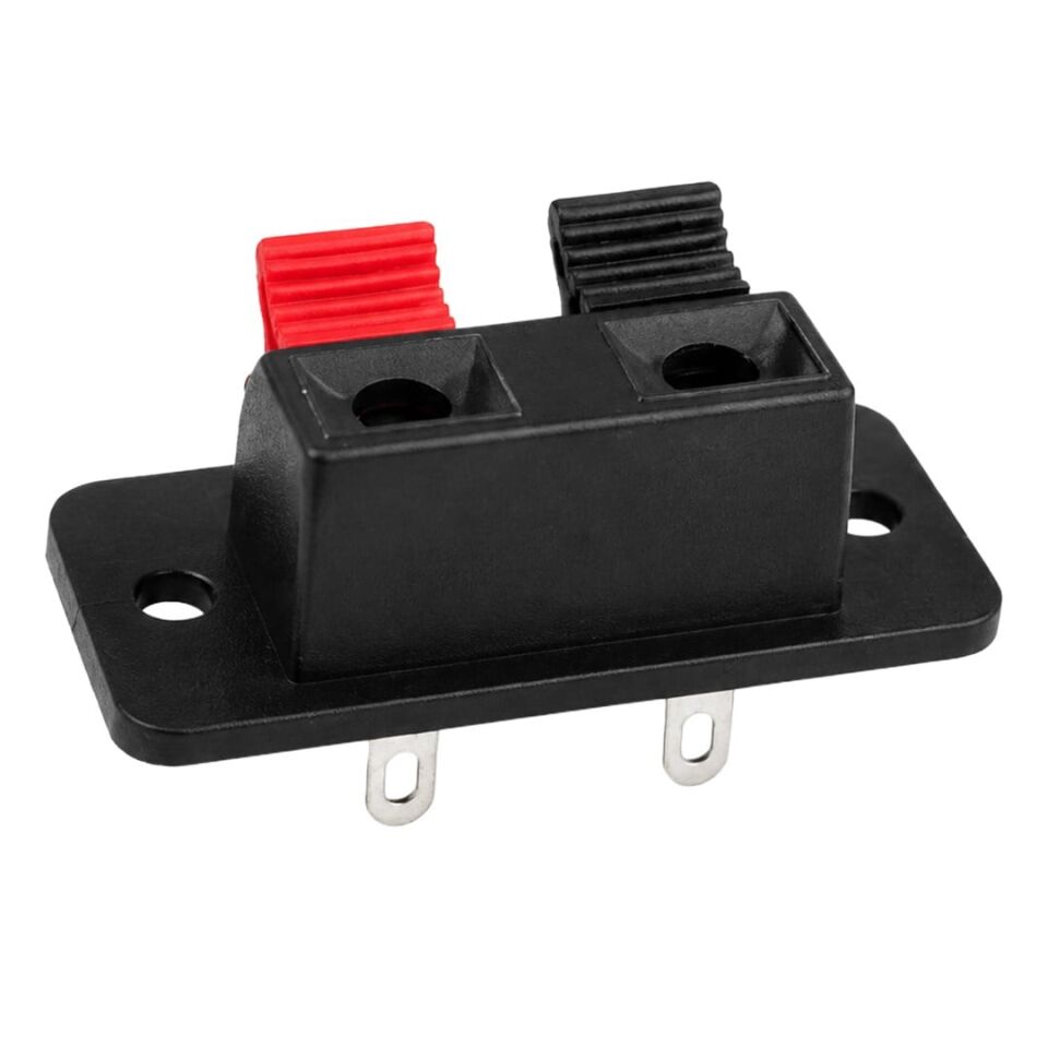 Powermaster PM-37889 İkili Yaylı Hoparlör Terminali 38X19mm Hoparlör Kablo Giriş Soketi