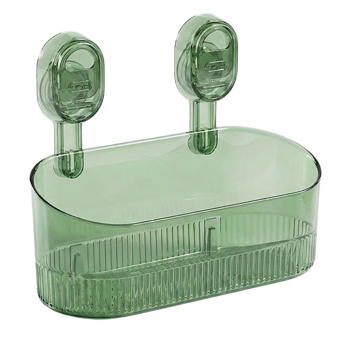 Sunup SN-29266 Vantuzlu Şeffaf Banyo Mutfak Rafı Organizer Banyo Düzenleyici Raf