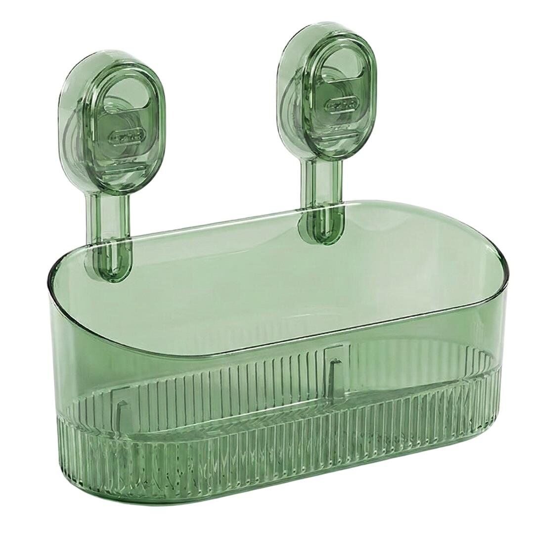 Sunup SN-29266 Vantuzlu Şeffaf Banyo Mutfak Rafı Organizer Banyo Düzenleyici Raf