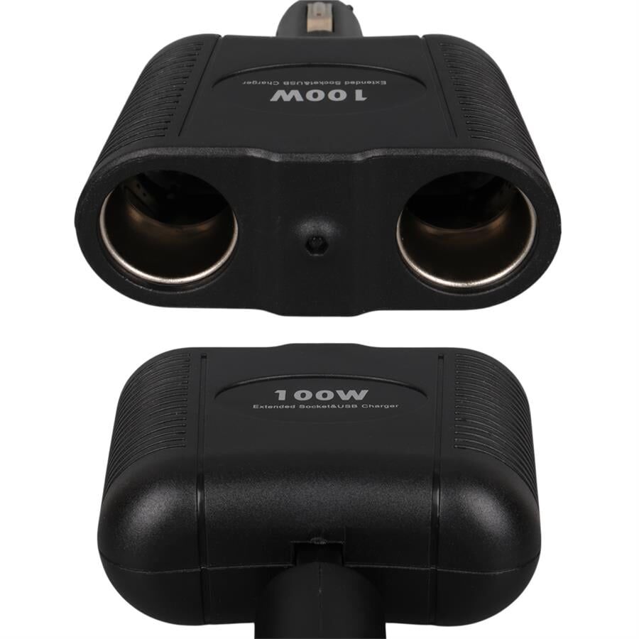 Ayt Olesson 1643 12-24V Çiftli 100W Araç Oto Tır Çakmak Çoklayıcı Çakmaklık Çoğaltıcı