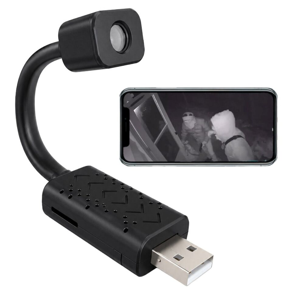 Hello HL-37822 Kablosuz Mini Wi-Fi Akıllı Güvenlik Kamerası Taşınabilir USB Girişli