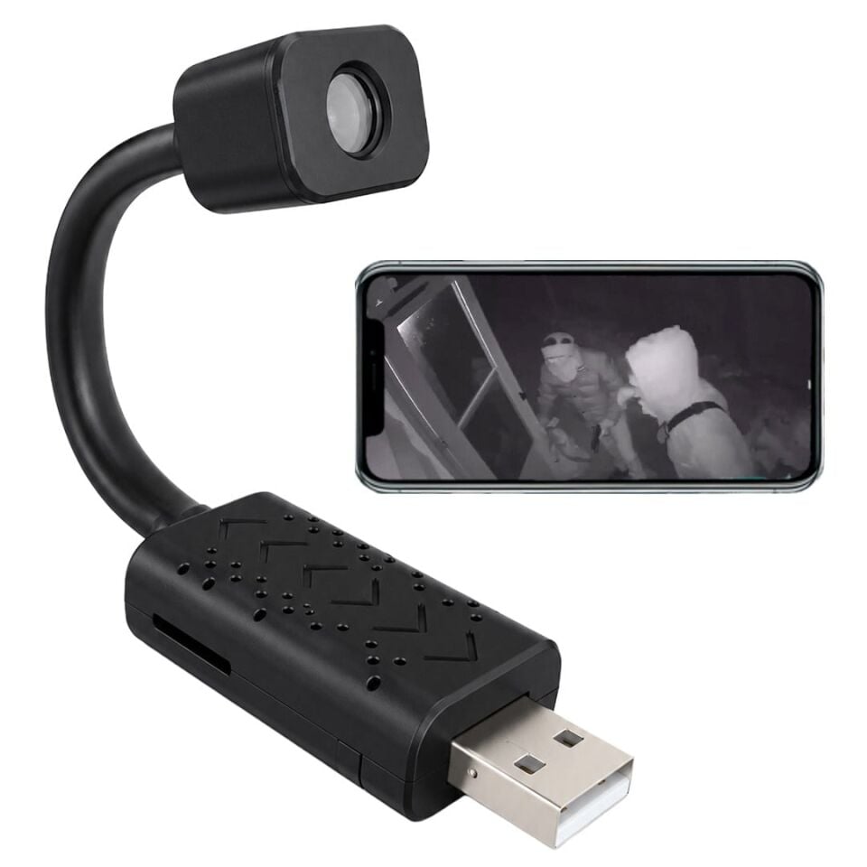 Hello HL-37822 Kablosuz Mini Wi-Fi Akıllı Güvenlik Kamerası Taşınabilir USB Girişli