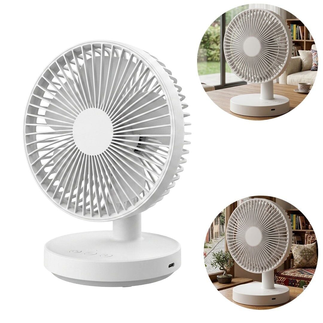FENY FN-F75 180° ULTRA SESSİZ 1800 MAH MİNİ 6'' MASAÜSTÜ FAN