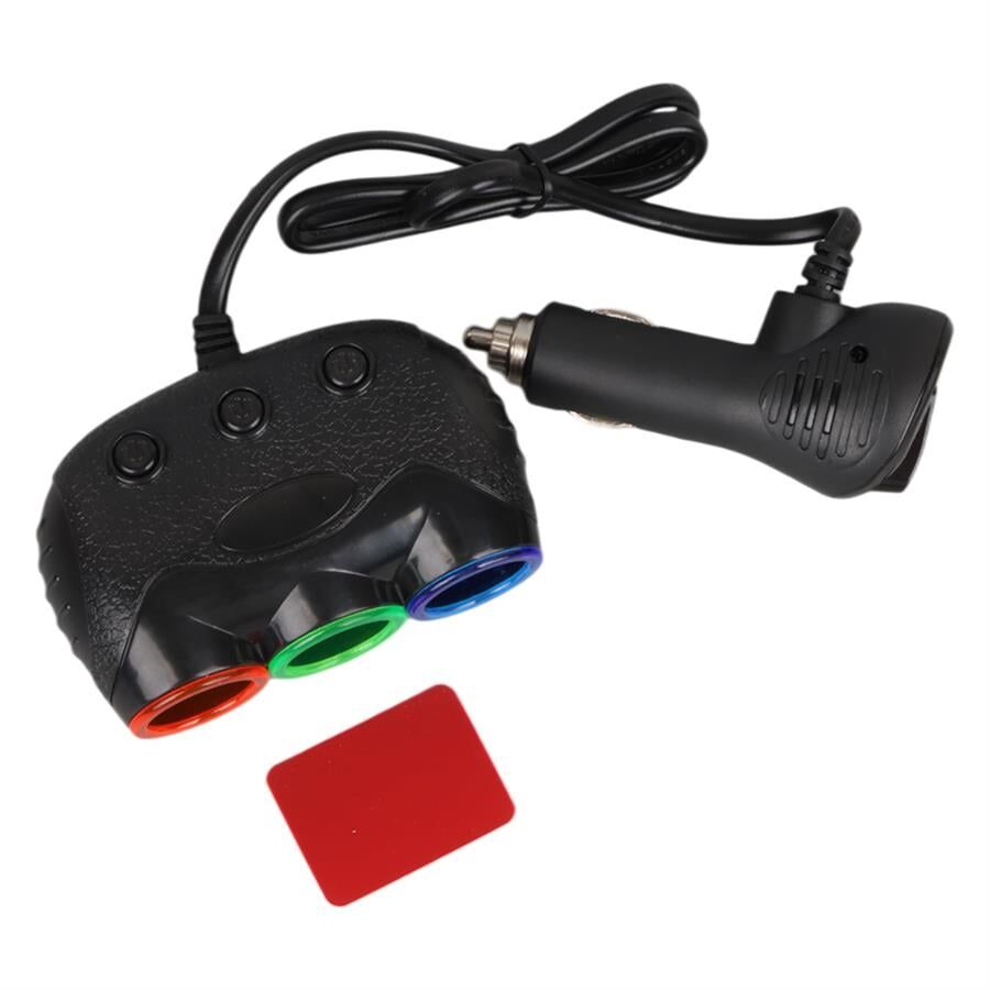 Ayt Olesson 1633 12-24V 3Lü Usbli 120W 80Cm Kablolu Dijital Ekranlı Araç Oto Tır Çakmak Çoklayıcı Çakmaklık Çoğaltıcı