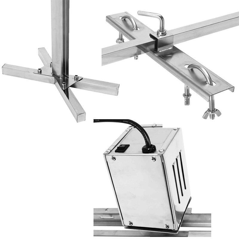 Ayt Elektrikli Kuzu Oğlak Çevirme Standı Kuzu Oğalak Çevirme Paslanmaz Çelik Barbekü