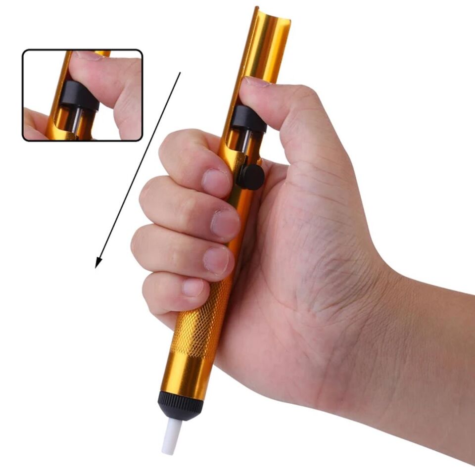 Ayt Pinsun Lehim Pompası Alüminyum Metal Yüksek Emişli Lehim Temizleme Pompası 19.2 Cm