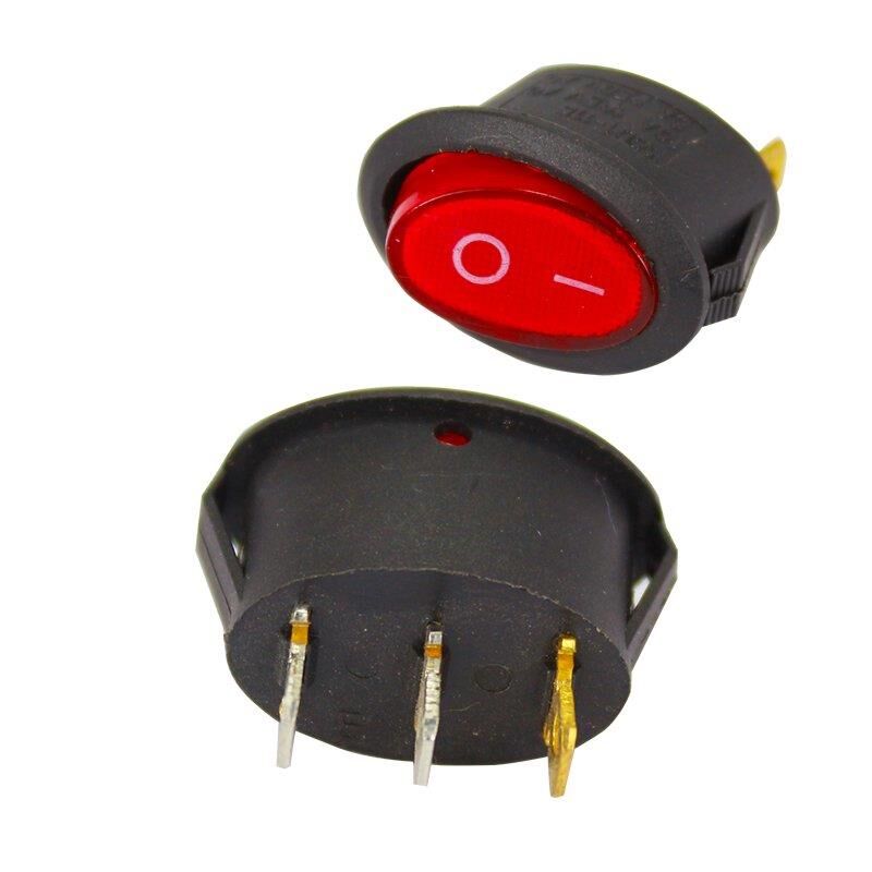Ayt IC-134B Oval Işıklı Soba Anahtarı On Off Aç Kapa Anahtar Düğme