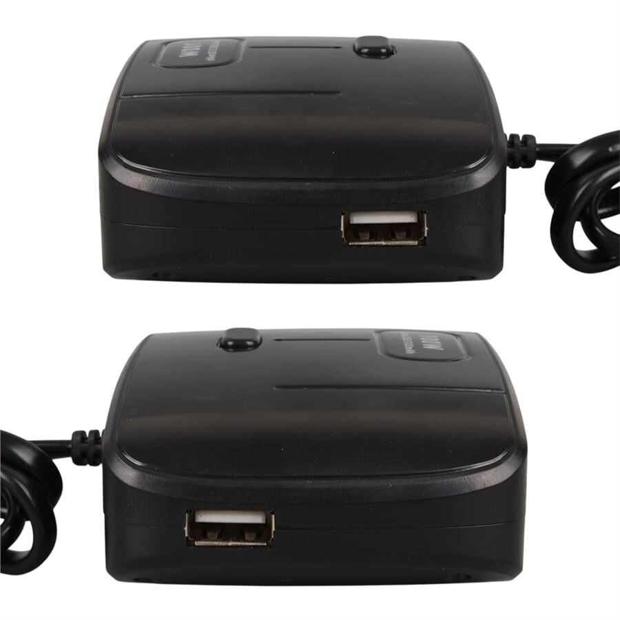 Olesson 1635 12-24V Çift USB Girişli 100W 70 CM Kablolu 3'LÜ Araç Çakmak Çoklayıcı 100X66x40mm