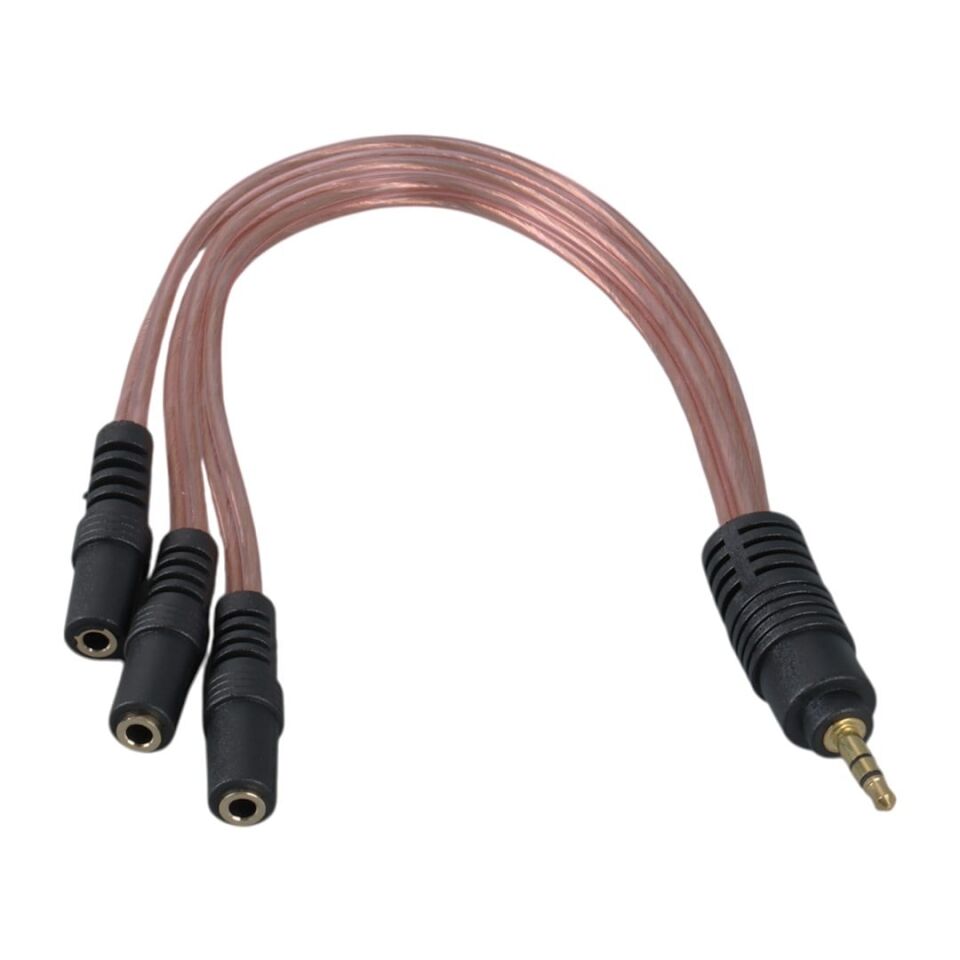 POWERMASTER 3.5 MM STEREO ERKEK/3 X 3.5 MM STEREO DİŞİ 5+1 KABLO