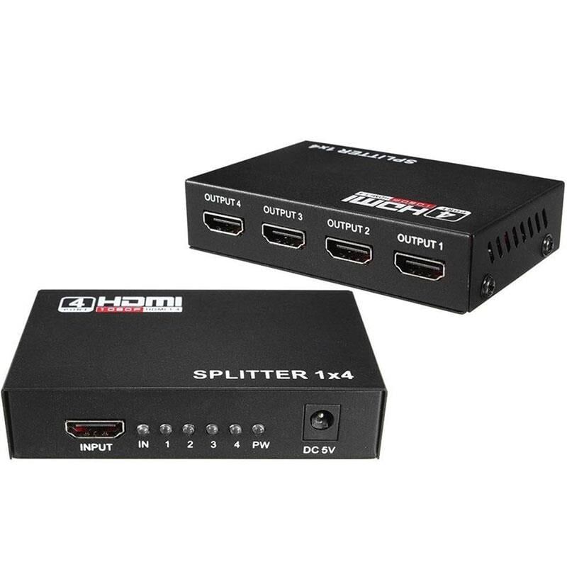 Fully G-538G 1.4V 1080P 3D 4 Portlu HDMI Splitter Dağıtıcı