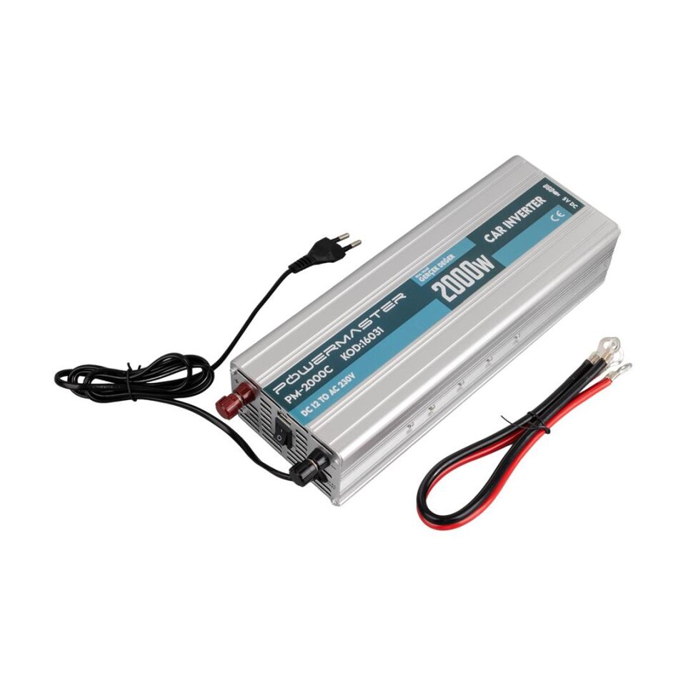 Powermaster PM-2000C 12 Volt 2000 Watt Şarjlı İnvertör