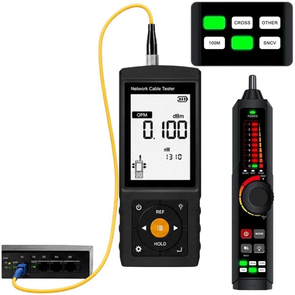 Novacom NVC-LT300S 3'' Lcd Ekranlı Tdr Metraj - Pse Voltaj - Fiber Optik Kablo Test Cihazı