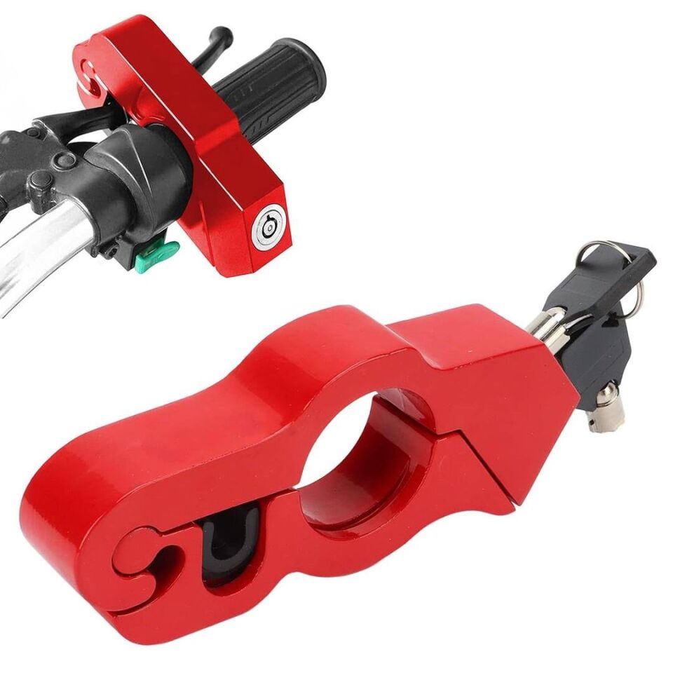 Powermaster PM-29081 Motosiklet Scooter Elcik Gidon Fren Kilidi Pratik Hırsızlık Emniyet Kilidi