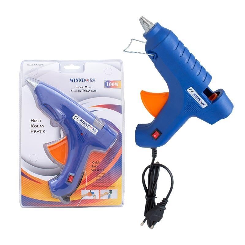 Winnboss WN-1200 100 Watt Anahtarlı Sıcak Mum Silikon Tabancası Sıcak Silikon Eritme Tabancası