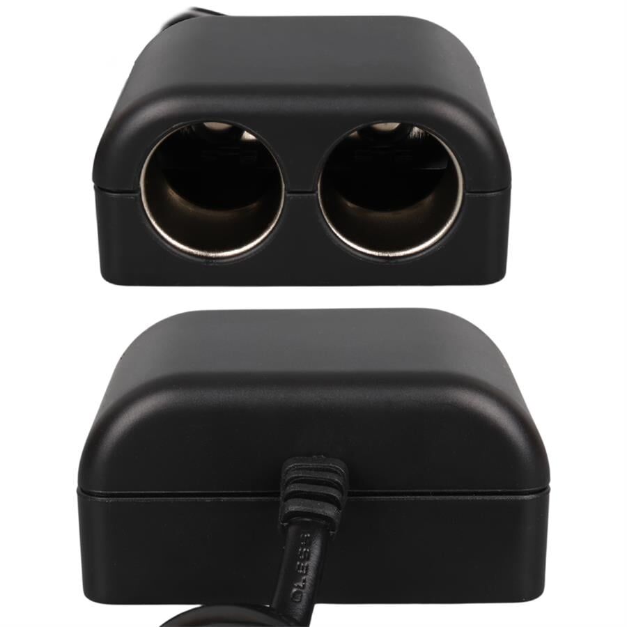 Ayt Olesson 1526 12-24V Çiftli Usbli 120W 80 Cm Kablolu Araç Oto Tır Çakmak Çoklayıcı Çakmaklık Çoğaltıcı