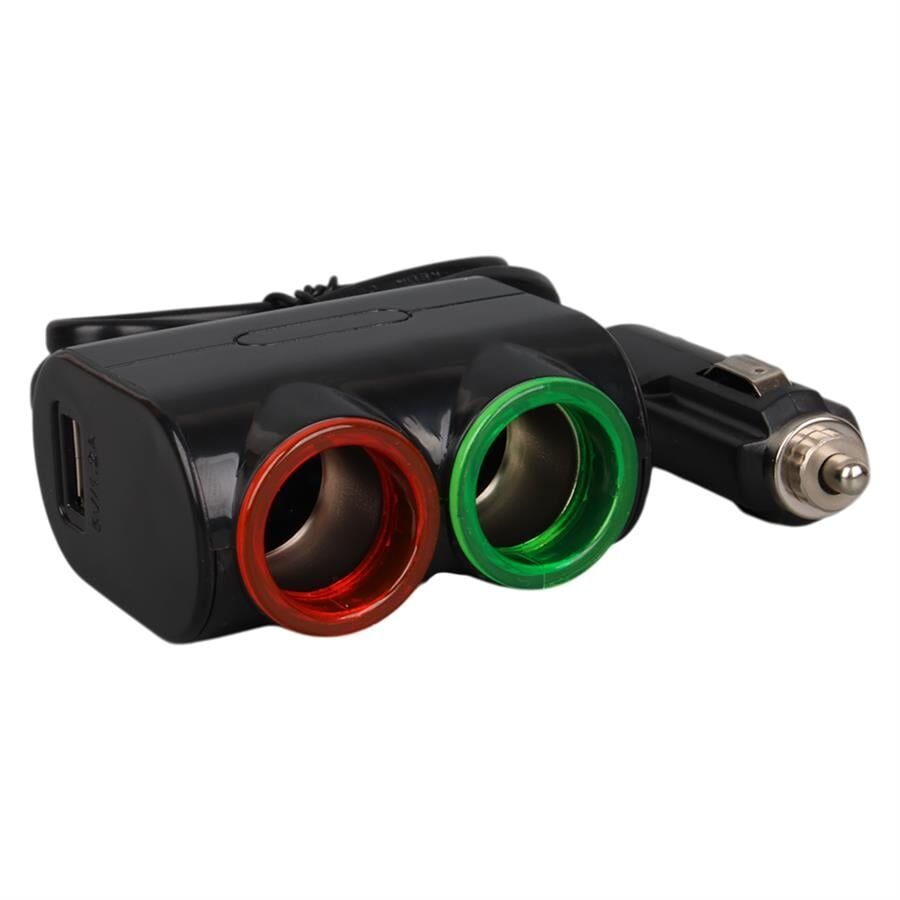 Ayt Olesson 1631 12-24V Çiftli Usbli 120W 80 Cm Kablolu Araç Oto Tır Çakmak Çoklayıcı Çakmaklık Çoğaltıcı