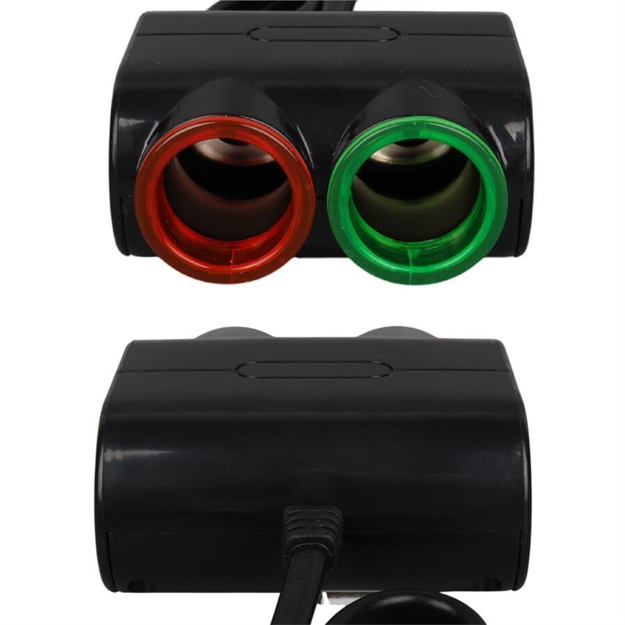 Ayt Olesson 1631 12-24V Çiftli Usbli 120W 80 Cm Kablolu Araç Oto Tır Çakmak Çoklayıcı Çakmaklık Çoğaltıcı