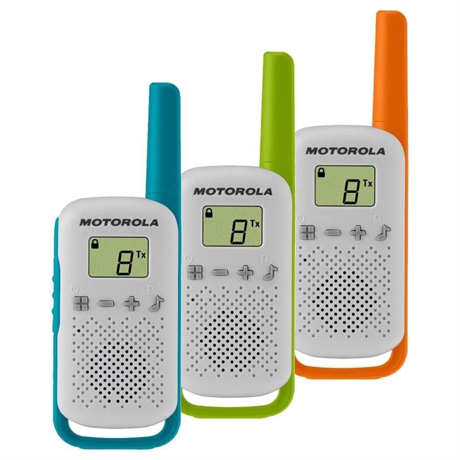 Motorola TLKR-T42 4 Km Kırmızı Pmr El Telsizi 2 li Paket 8 Kanal Ekranlı Telsiz