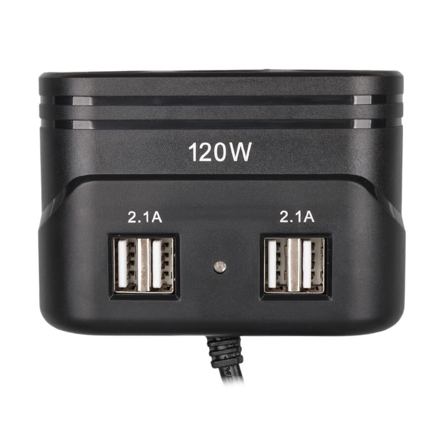 Ayt Olesson 1678 12-24V 3Lü 4 Usbli 120W 80 Cm Kablolu Araç Oto Tır Çakmak Çoklayıcı Çakmaklık Çoğaltıcı