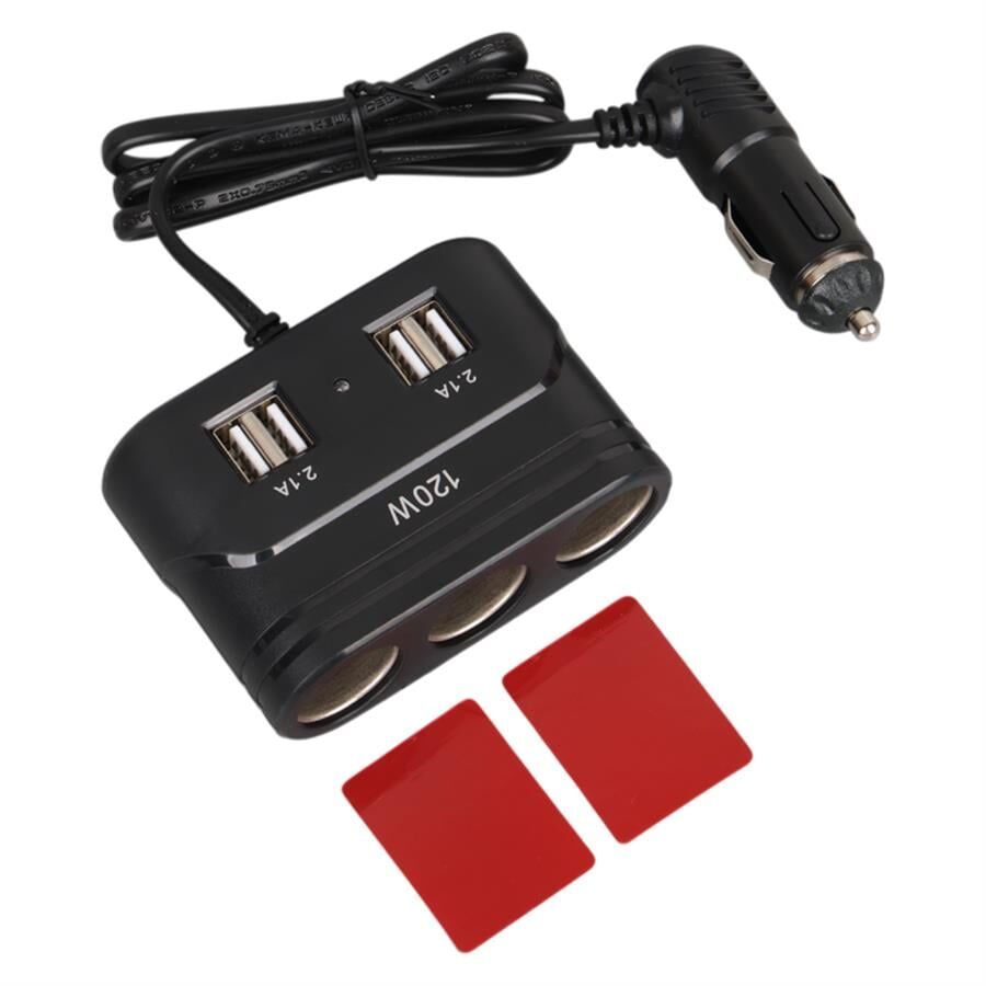 Ayt Olesson 1678 12-24V 3Lü 4 Usbli 120W 80 Cm Kablolu Araç Oto Tır Çakmak Çoklayıcı Çakmaklık Çoğaltıcı