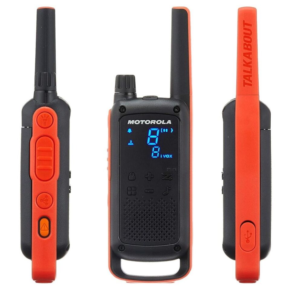 Motorola Tlkr-t82 Siyah Pmr El Telsizi 2 Li Paket 10 Km Çekim Menzili Dijital Ekran