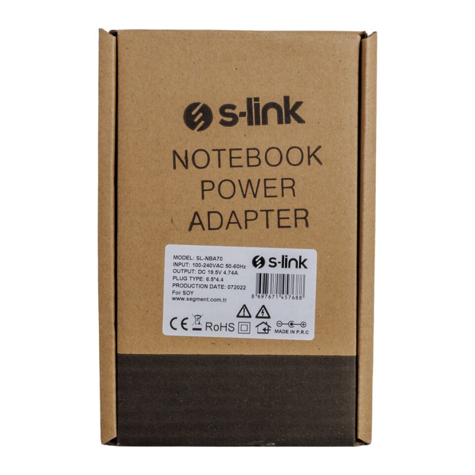 S-Link Sl-Nba70 90w 19.5V-4.74Ah 6.5x4.4 Uçlu Sony Notebook Adaptör