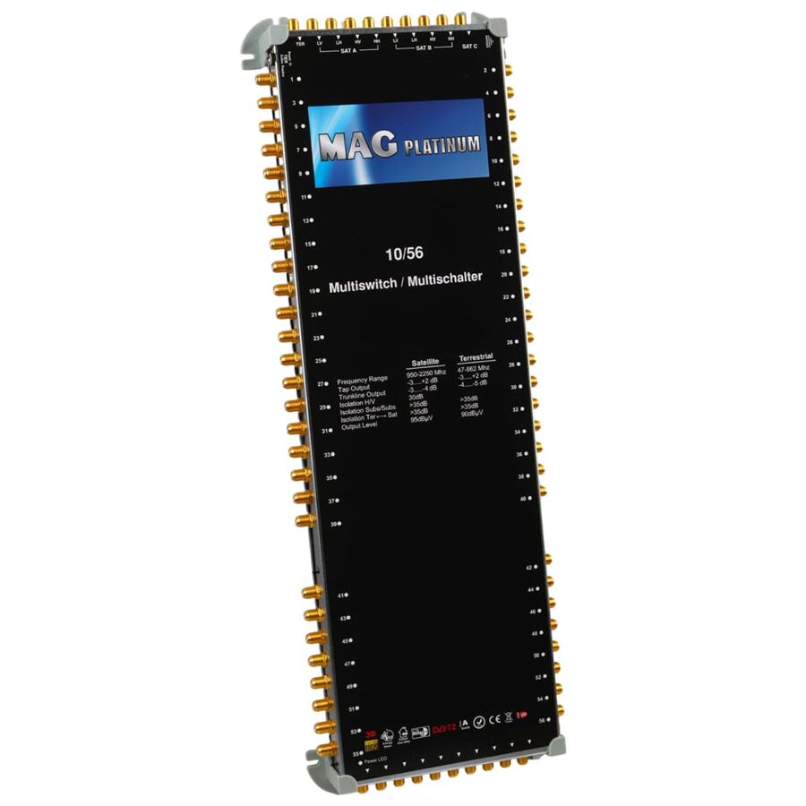 Ayt 10x52 Sonlu Kaskatlı Swıtchlı Uydu Santrali Mag Platınum Site Apartman Tipi Santral