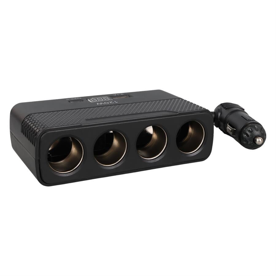 Ayt Olesson 2014 12-24V 4Lü Type-C + Usbli 120W 80 Cm Kablolu Araç Oto Tır Çakmak Çoklayıcı Çakmaklık Çoğaltıcı