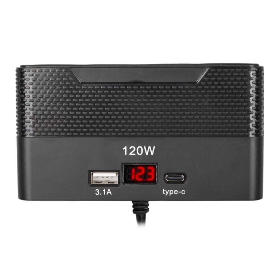 Ayt Olesson 2014 12-24V 4Lü Type-C + Usbli 120W 80 Cm Kablolu Araç Oto Tır Çakmak Çoklayıcı Çakmaklık Çoğaltıcı