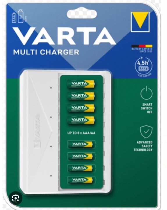 Ayt Varta 57659 Usb Multi Charher 8 Li Pil Şarj Cihazı Aleti AA AAA Pil Şarj Etme Cihazı