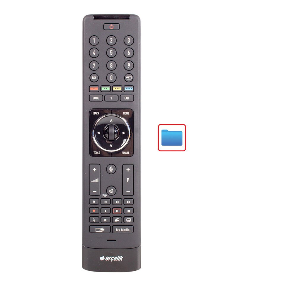 Ayt Weko Arçelik Beko Grundig XRA18700-AA High-BT-Gyro-Voice-48 Arçelik-PIP Lcd Sihirli Metalik Kumanda
